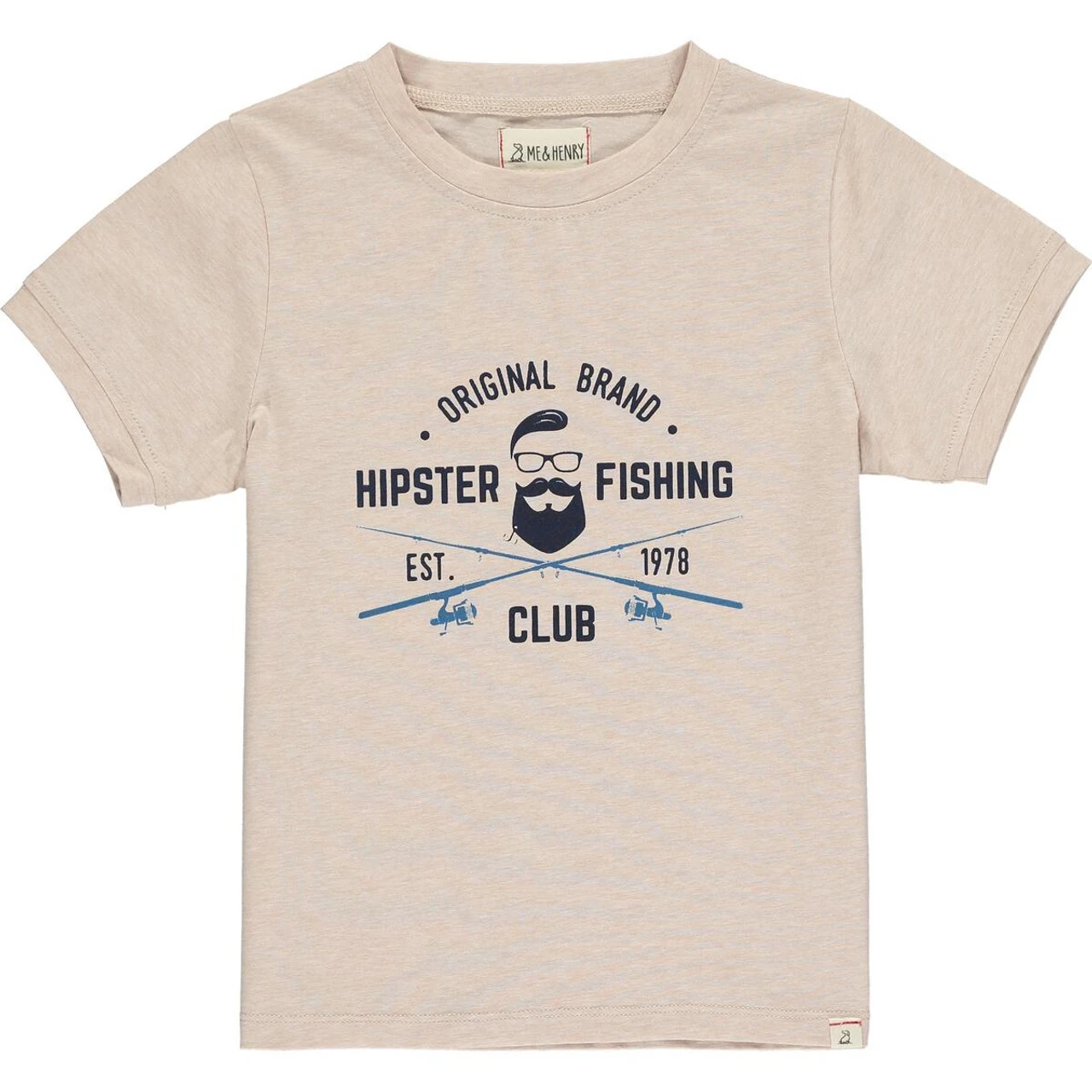Beige Hipster Fish Club - HB1046j 1 Beige Hipster Fish Club - HB1046j