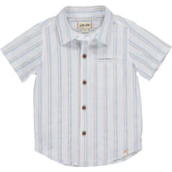 Newport SS Shirt, Blue/Pink/Grey Stripe - HB1053h
