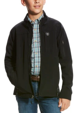 Ariat Boy's Vernon 2.0 Softshell Jacket - Black