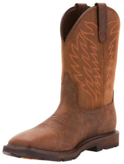 Ariat Men's Groundbreaker H20 Work Boot - Dark Brown