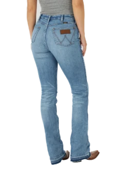 Wrangler Retro Green Jean Slim Boot, High Rise -Germaine - 112317721