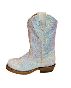 Kids White Sparkle Unicorn W Blue Undertones - TMG205091