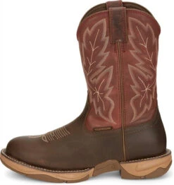 Tony Lama Men's Mankato Wide Round Toe, 11" Sangria Cowhide Top - RR3362