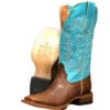 Ladies Crackle Honey Brown W Turquoise Shaft - TML205107
