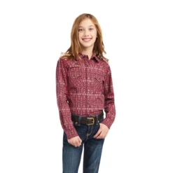 Ariat Girl's Real Alma Snap LS Shirt - 10042241