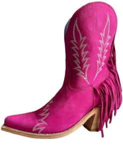 Lds Nabiki, Nobuck Grease Fiucsia - LB713423-Fuchsia 