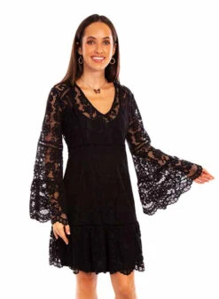 Scully Black Lace Dress - HC557-Black