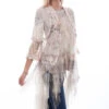 Scully Tulle Printed Layered Duster Natural  - HC755NATUR