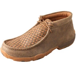 Twisted X Men's Basket Weave Chukka Driving Moc - Bomber