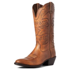 Ladies Ariat Heritage Western R Toe Copper Brown - 10035999