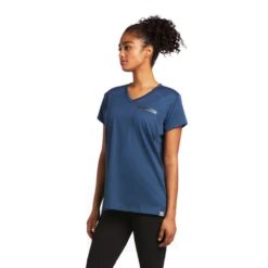 Ariat Rebar Polartec Elite All Season SS T-Shirt - Blue Pine - 10039611