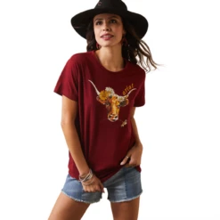 Ariat Ladies R.E.A.L. Daisy Steer SS T-Shirt - 10043757
