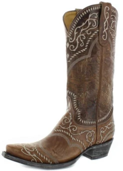 Lds Sintra 13" Snip Toe W Embroidery, Vesuvio Oryx - YL161-1