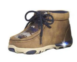 Children's Caleb W Navy Laces & Light Up Soles - 446002408
