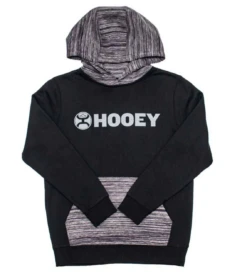 "Lock-Up" Hooey Youth Black Hoodie W White Logo Across Chest 