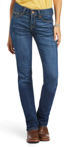 Ariat Lds R.E.A.L. Perfect Rise Straight Leg Nadia, Irvine Wash - 10040801