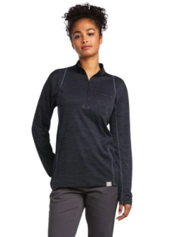 Ariat Rebar Revolt 1/2 Zip LS T-Shirt - 10039540