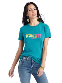 Ariat Howdy Graphic Print SS Tee - 10042726