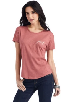 Ariat Sunset Lockup Graphic Print SS Tee - 10042724