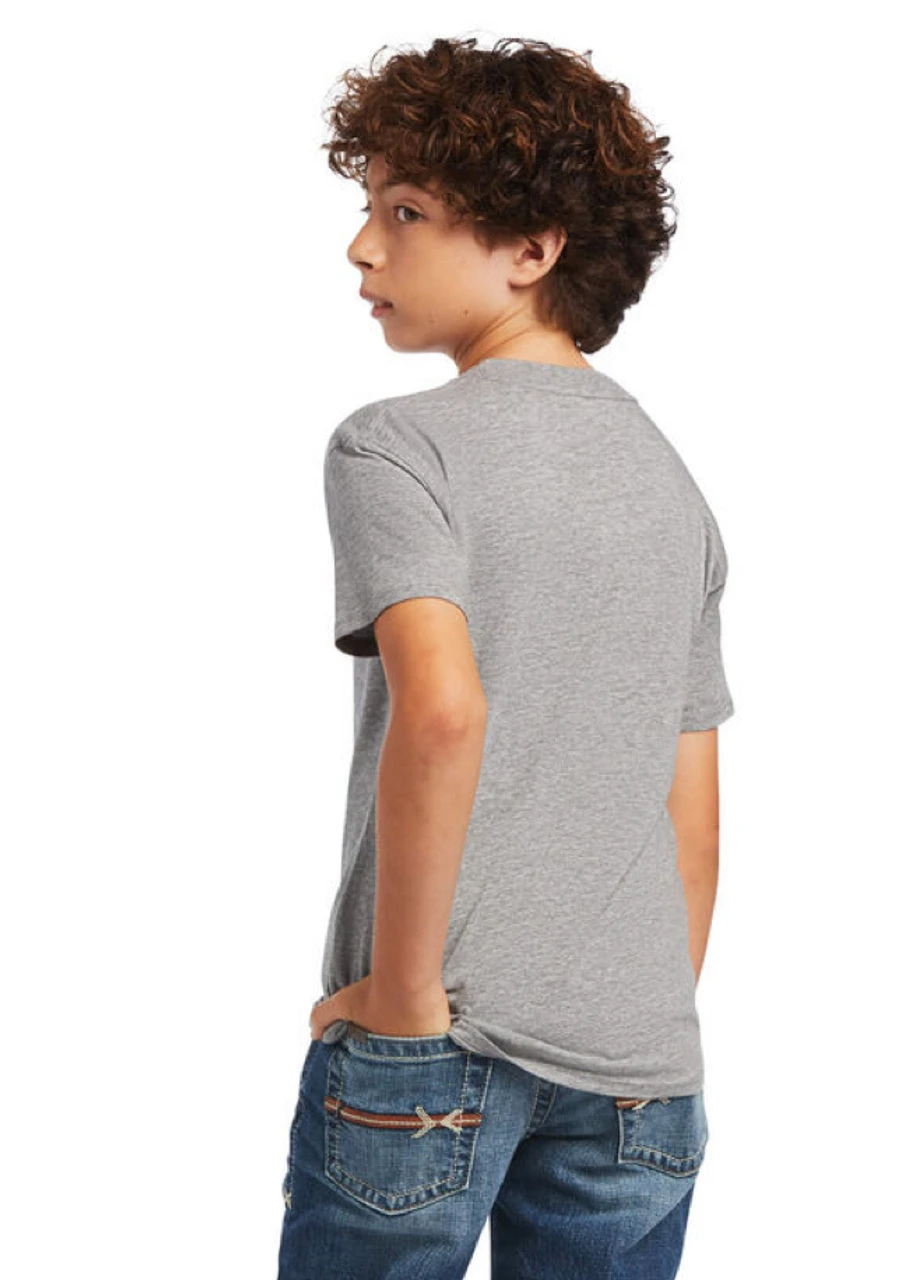 Boys Ariat Rope Shield SS T-Shirt - 10040888 2 Boys Ariat Rope Shield SS T-Shirt - 10040888 - Image 2