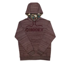 HOOey "Lock-Up" Men's Burgundy Hoodie W Maroon Logo - HH1191BU