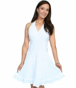 Scully Halter Dress - PSL-053WHT