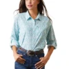 Ariat Lds Venttek LS Sea Breeze Shirt - 10043577