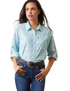 Ariat Lds Venttek LS Sea Breeze Shirt - 10043577