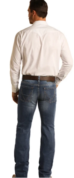 Men's Reflex Pistol Regular Fit Straight Jean Dark Vintage - M1P6204