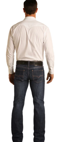 Men's Reflex Pistol Regular Fit Straight Jean Dark Wash - M1P6178