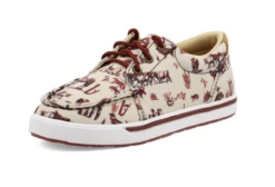 Twisted X Kicks - Maroon & Ivory - YCA0013