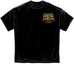"Proud To Have Served, Vietnam Veteran" Tee - Black  -Ariat Store mm2343 front 93962.1586579018